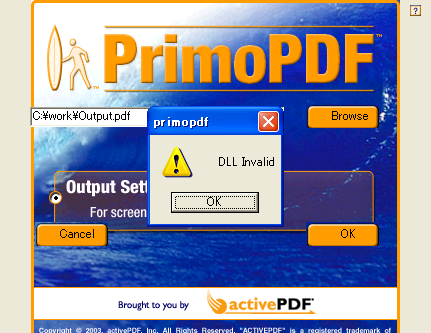 Primopdf で Dll Invalid It技術者のつぶやき